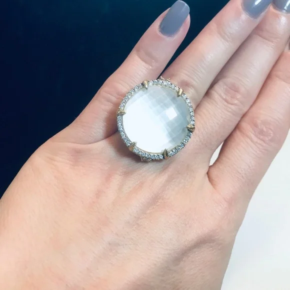 Judith Ripka Eclipse Doublet Ring - Picture 7 of 9